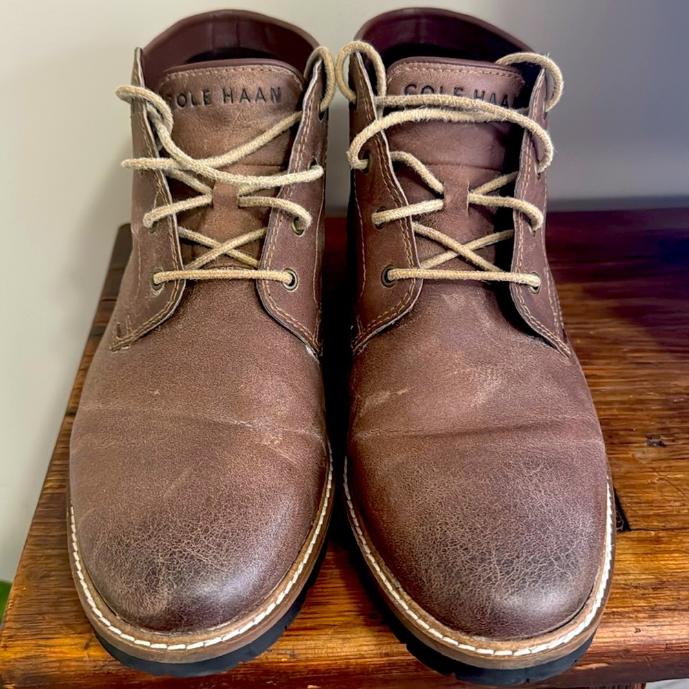 Mens leather Cole Haan boots
